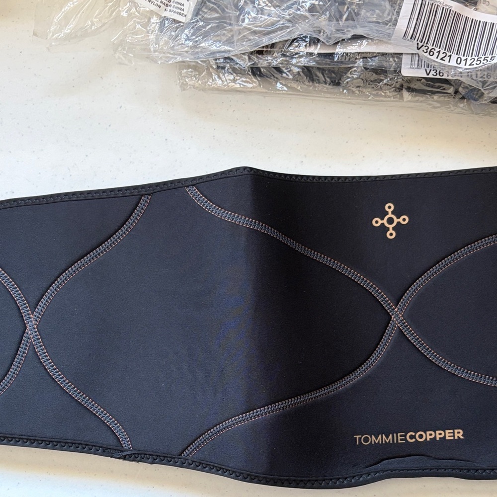 Tommy Copper Black Comfort Back Brace Size L/XL